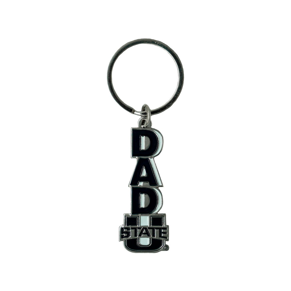 U-State Dad Key Tag Navy Metal